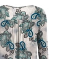 thumbnail image 5 of VERABENDI Women's Plus Size Tops Blouses Long Sleeve Button Up V-neck Tunic Shirts, M-4XL, 5 of 6