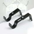 thumbnail image 4 of Mdesiwst 1 Set Curtain Rod Bracket High Hardness Strong Load-bearing Easy to Install Iron Window Drapes Pole Hook Bracket Home Supplies, 4 of 7