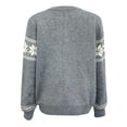thumbnail image 5 of Aobny Fall Womans Sweaters Gray Fair Isle Button Up Crew Neck Long Sleeve Graphic Cardigan Ladies Sweaters 2024, 5 of 6