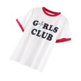 thumbnail image 3 of Camiseta de ala roja perfecl Moda Mujeres Girls Club Camiseta de cuello para mujer, 3 of 8