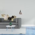 thumbnail image 2 of Arte de pared colgante,Decoración de pared de metal con colgante de hierro nórdico de lujo,Arte de pared de metal,regalo decorativo creativo moderno,Escultura de velero,Estatua de velero, 2 of 8