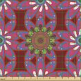 thumbnail image 2 of Ambesonne Ethnic Fabric by the Yard Upholstery, Persian Motley Flowers, 1 Yard, Multicolor, 2 of 5