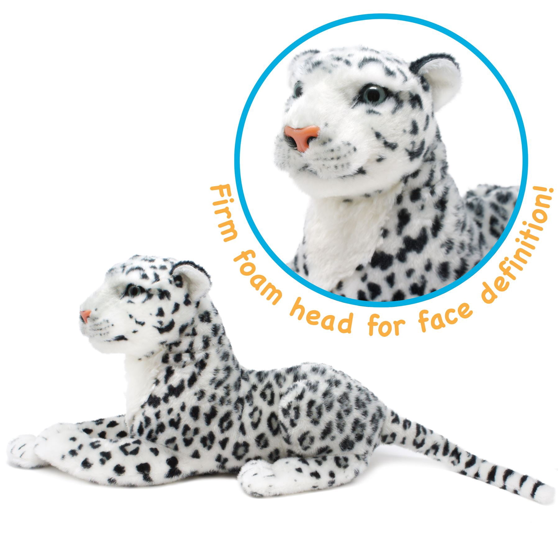 Sinovia The Snow Leopard | 17 Inch Stuffed Animal Plush | By TigerHart Toys
