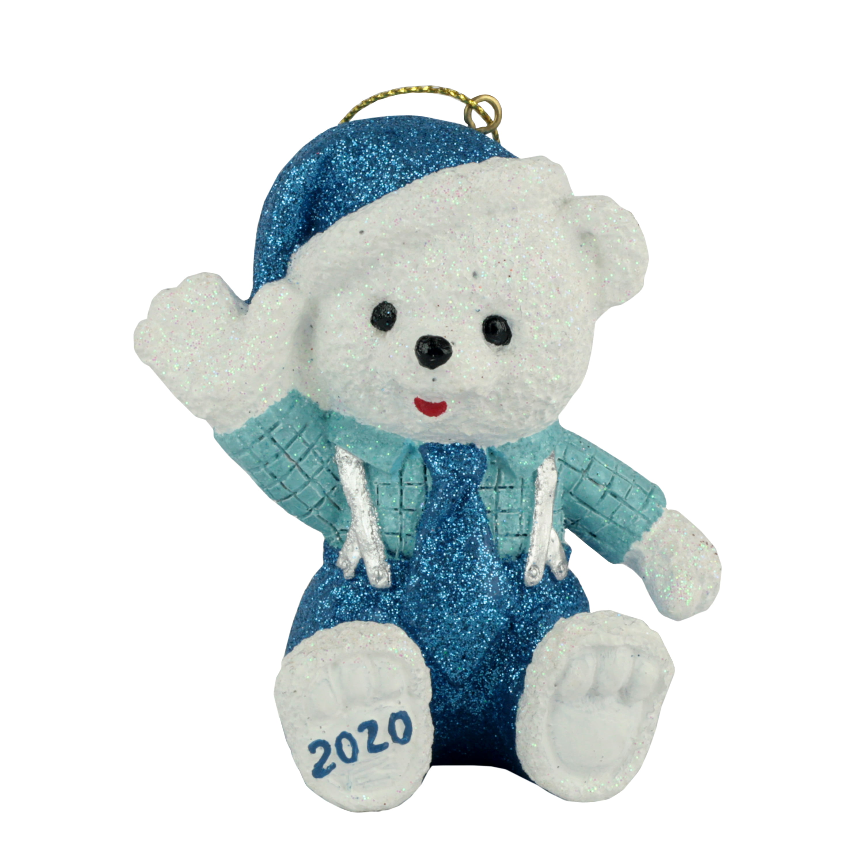2019 HOLIDAY TIME SNOWFLAKE TEDDY BLUE CORDUROY DRESS CUTE NEW *20 INCH 