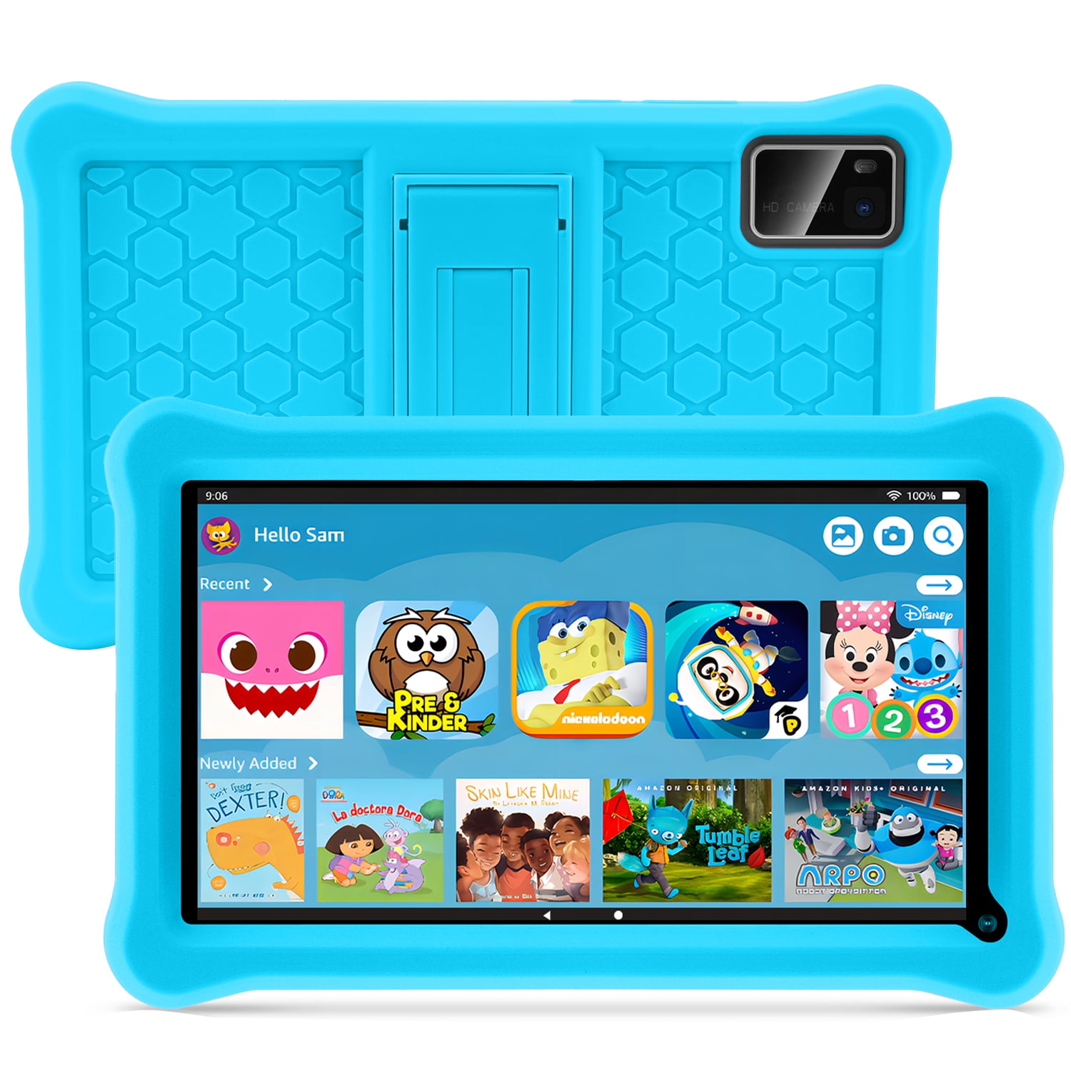niuniutab Kids Tablet,7 inch Android for Kids, 3+5GB RAM 64GB ROM, 1024x600 IPS HD Touchscreen, Tablet with Parental Control, WiFi, Bluetooth,(Blue)