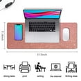 thumbnail image 2 of Experience Luxury with Pink Mouse Pad & XXL Desk Pad - 31.5x11.8 Inches 3 Levels Desk Mat, Ideal for Computer Keyboard, Large Mousepad for Home Office, 2 of 7