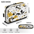 thumbnail image 3 of Standing Pencil Case with Base Large Capacity Stationery Pouch Pen Bag with Zipper for Women Men Yellow and White Flowers, 3 of 7