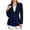 Navy, variant on Smsaxvxz Blazers for Women Fashion Solid Double Breasted Suit Jacket Office Lady Casual Long Sleeve Blazer Suits Light Blue 2XL
