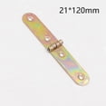 thumbnail image 2 of Charnière Rabattable Pliable en Métal pour Table Pliante, Charnières à Rabat Arrière pour Plateau Butler (21*120 mm (20 Pcs)), 2 of 2