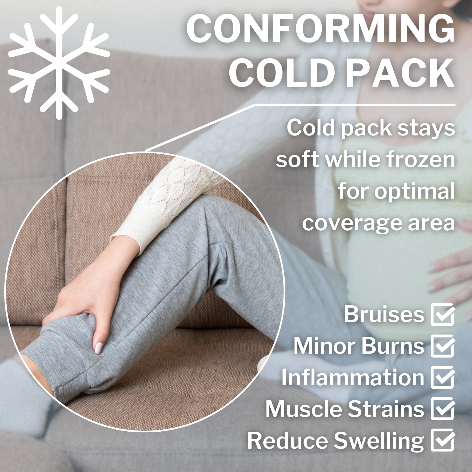 CareStock Reusable Hot & Cold Gel Pack, Microwave or Freeze, 1 Count, 24 Packs, 24 Total