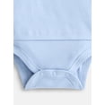 thumbnail image 3 of Wonder Nation Baby Boys' Cotton Polo Bodysuit with Long Sleeves, Sizes 0M-24M, 3 of 3