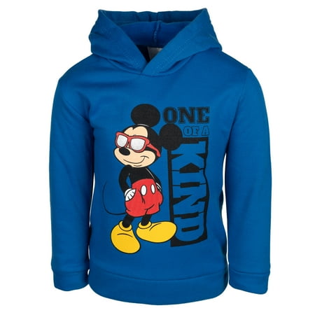 Disney Mickey Mouse Toddler Boys Fleece Hoodie Mickey Mouse Blue