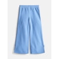 thumbnail image 2 of Wonder Nation Girl Wide Leg Pants with Side Slits and Bows, Sizes 4-10, 2 of 4