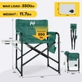 thumbnail image 6 of NAIZEA Heated Director Chair-Heated Camping Chair for Adult, Heated Outdoor Chairs, Oversized High Director Chairs with Side Table Pockets, Makeup Folding Fishing Seat Supports 550lbs, 6 of 7