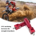 thumbnail image 3 of Reposapiés plegables de aluminio VUOZIP M8 para motocicleta, rojos, 3 of 7