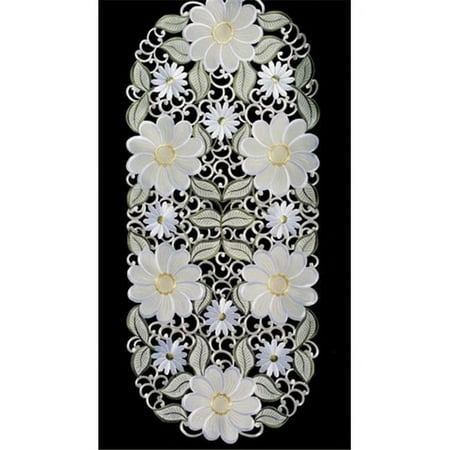 

H0997-1 Yellow Daisy Oval Runner- 16 x 72 in.