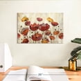 thumbnail image 3 of Elephant Stock Poppies In The Rain Wall Art - Horizontal Canvas Wall Art - Living Room Wall Decor - Floral And Botanical Canvas - Gray And Red Decor By Silvia Vassileva - 12" x 8", 3 of 8