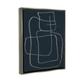 thumbnail image 3 of Stupell Industries Squiggle Shapes Abstract Lines Graphic Art Luster Gray Floating Framed Canvas Print Wall Art, Design by Susan Jill, 3 of 6