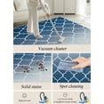 thumbnail image 5 of Navy Blue Area Rug for Bedroom 5x7 Ft Moroccan Trellis Abstract Gradient Geometric Super Soft fuzzy Throw Rug Non-Slip Fluffy Plush Indoor Floor Carpet for Living Room Nursery Home Decor, 5 of 8