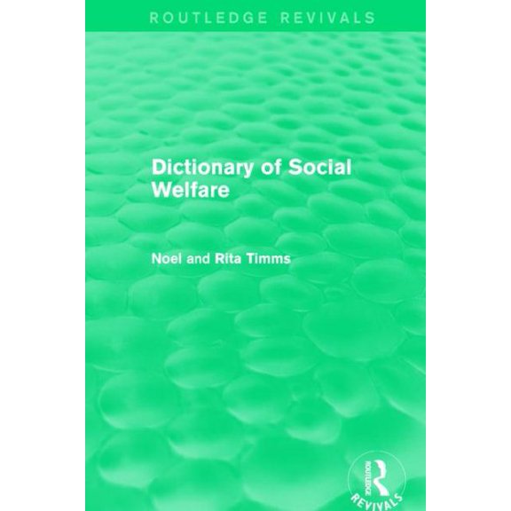 Pre-Owned Dictionary of Social Welfare (Paperback)