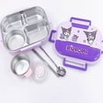 thumbnail image 2 of Sanrio Kuromi Melody Stainless Steel Lunch Box Bags Meal Prep Hello Kitty Containers Lunch Enfant Lunch Pack, 2 of 6