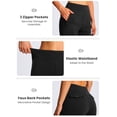 thumbnail image 5 of Women’s Fleece Lined Pants, High Waisted Stretch Casual Pants, Warm Tapered Straight Leg Pants for Fall & Winter, Golf, Hiking, Work & Everyday Wear, 29"/31", 5 of 8
