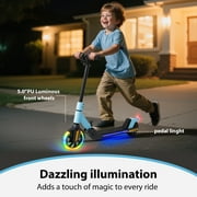 Electric Scooters for Kids Age 6-14 150W Motor LED Display 3-Speed Blue
