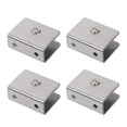 thumbnail image 1 of Aopin Soporte para estante de vidrio Clips de vidrio ajustables Soportes de abrazadera de vidrio Acabado cepillado Superficie plana Acero inoxidable para estante de madera/acrílico/vidrio de 10 ~ 15 m, 1 of 5