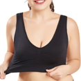 thumbnail image 4 of Women's Seamless Sports Bra Workout Crop Top Tank Tops Padded Yoga Bras for Gym Running Fitness 3 Pack, 4 of 7