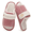 Pink, variant on Women Slippers Memory Foam Slip-Resistant House Slippers,Fuzzy,Open Toe,Black Leopard