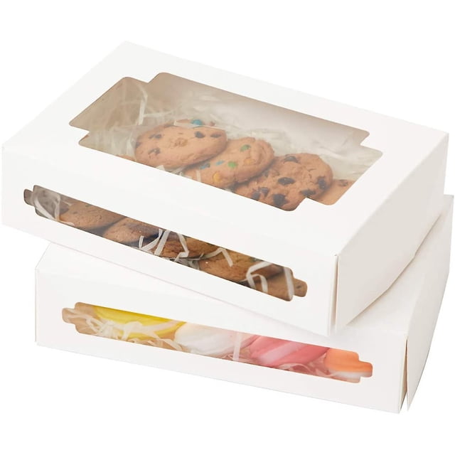 Caja de regalo para repostería YONGSHENG 20,3 x 13,9 x 2,0 in paquete de 24