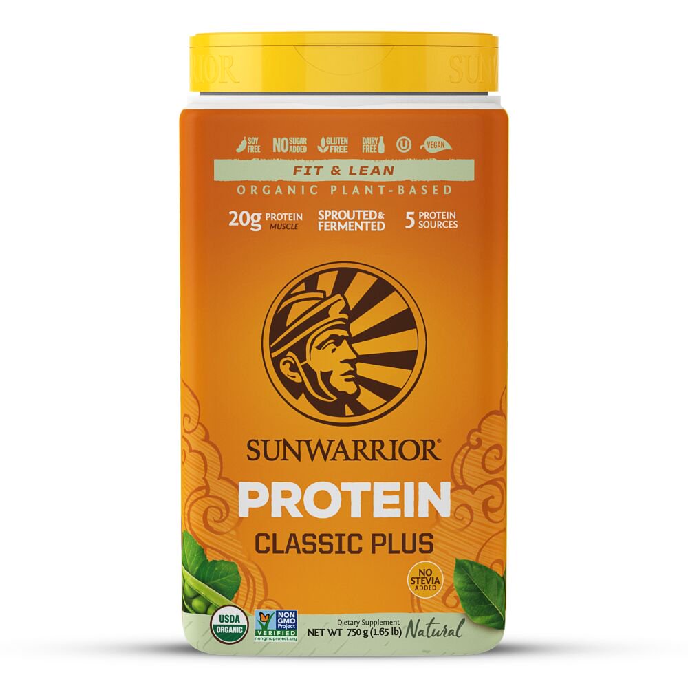 Sunwarrior Classic Plus PlantBased Protein, Natrual, 30 servings