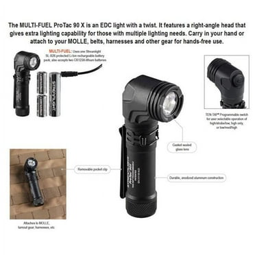 Streamlight 88095 ProTac 90X USB LED Flashlight 1000 Lumen Black