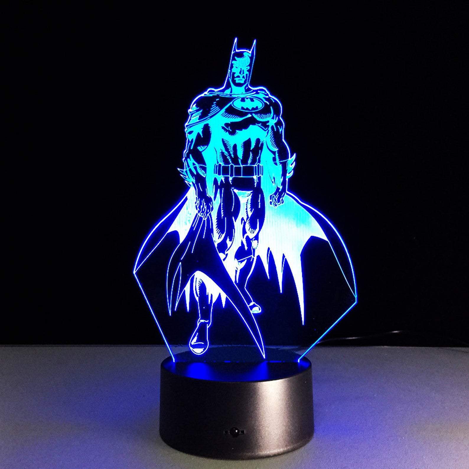 Batman vs Superman 3D Acrylic LED 7Color  Night Light Touch Desk Table Lamp Gift 