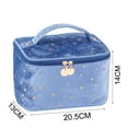 thumbnail image 3 of Portable Ins style Velvet bronzing Handbag Large Capacity Flannel Large Makeup Bag Travel Storage Organizer Cosmetic Bag Toiletry Bag A1, 3 of 8