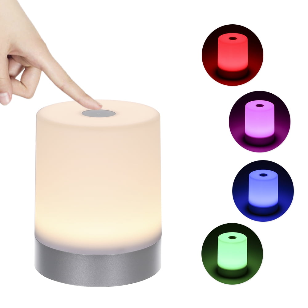 Portable Night Light USB Rechargeable Dimmable Warm White & Color
