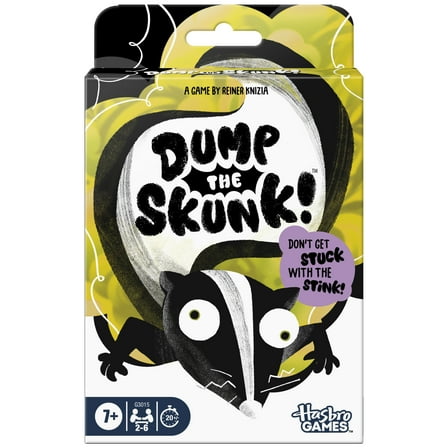 Dump the Skunk! Family Card Game by Reiner Knizia, Stocking Stuffer for Adults, Teens, Kids, Ages 7 and Up