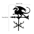 thumbnail image 2 of MesaSe Weathervane Dragon Weathervane Indicateur de Direction du Vent pour Toit Weathervane Jardin Jardin Cour Patio Décor, 2 of 9