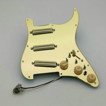 KR(6-18)-Golden mirror Stra Guitar Pickups fully loaded pickguard Humbucker Pickups Multifunctional push-pull single cut switch