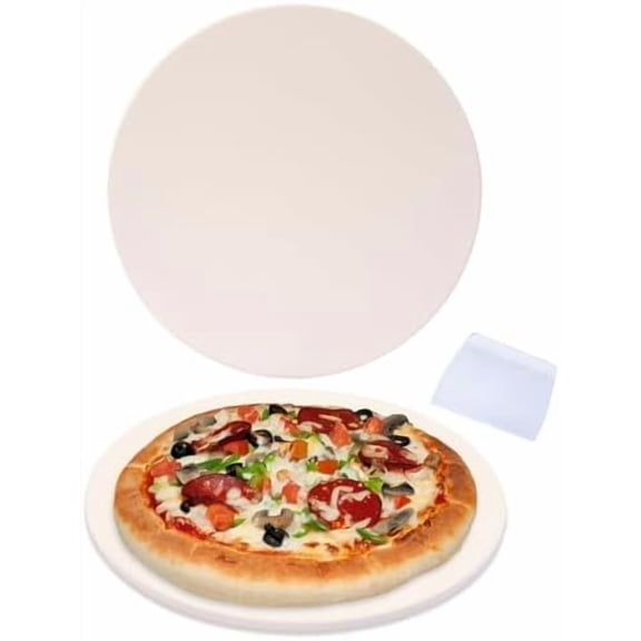 9” Round Small Pizza Stone for Toaster Oven | Cordierite Grilling Stone Bread Baking Stone for Grill, Oven | Bake Homemade Golden Crispy Crust Pizza