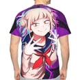 thumbnail image 2 of Mens Himiko Toga 3d Print T-Shirt Crewneck Short Sleeve Tee Shirt, 2 of 7