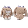 thumbnail image 3 of Lindo conejito de orejas largas, peluche suave, juguete para niños, muñeco, regalo de cumpleaños, decoración del hogar (marrón), 3 of 5