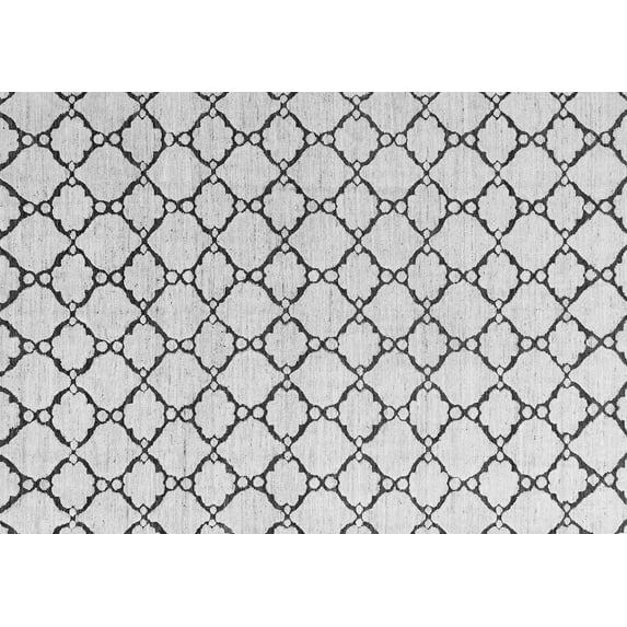 Ahgly Company Indoor Rectangle Solid Gray Modern Area Rugs, 5' x 7'