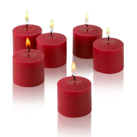 Red Apple Cinnamon Scented Votive Candles Set of 12 Burn 10