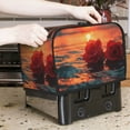 thumbnail image 7 of Kdxio Romantic Roses Sunset Ocean Print Toaster Cover Bread Machine Cover Fits for Most Standard 2 Slice Toasters,Keep Toaster Free From Dust And Fingerprint Oven Dustproof Cover, 7 of 7