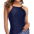 thumbnail image 2 of Traje de baño para mujer Correas de cuello regulables Talle alto Estilo casual Trajes de baño divididos elegantes y cómodos para fiestas en la playa Tipo 6 M, 2 of 5