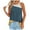 Yellow, variant on XMMSWDLA Womens Halter Tops Casual Sleeveless Tank Tops Pleated Vest Shirts Round Neckline Fashion Blouse Light Blue Tank Tops Women