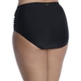 thumbnail image 2 of Women's Raisins Curve E840061 Plus Size Alicante Solids Costa Swim Bottom (Black 22W), 2 of 2