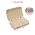 thumbnail image 2 of EEEkit Flannel Travel Jewelry Organizer, Jewelry Case with Multiple Compartments for Earrings, Rings, Pink, 2 of 6