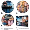 thumbnail image 3 of Designart "Capri Dreams Colorful Italy wall art" Italy Floater Framed Wall Art Living Room, 3 of 7